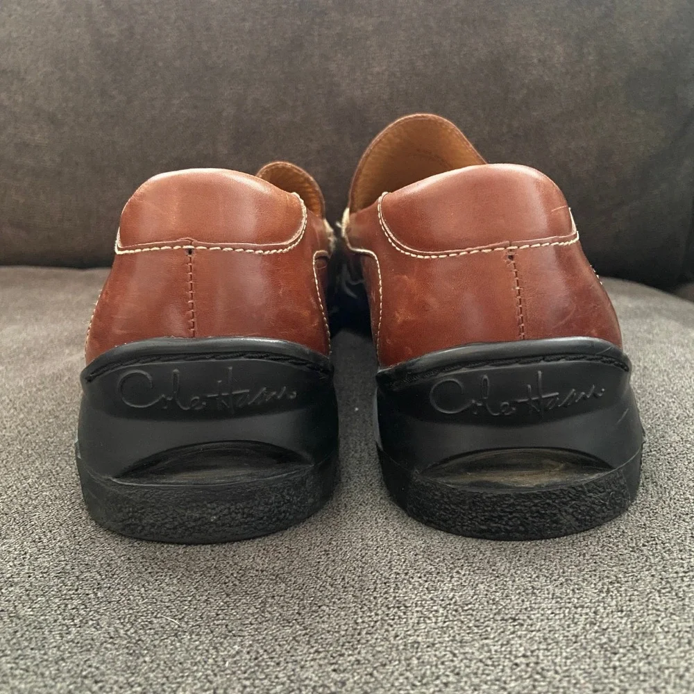 Cole Haan Air Santa Barbara Loafers Mens 10 Brown Leather Slip On Moccasin Toe
